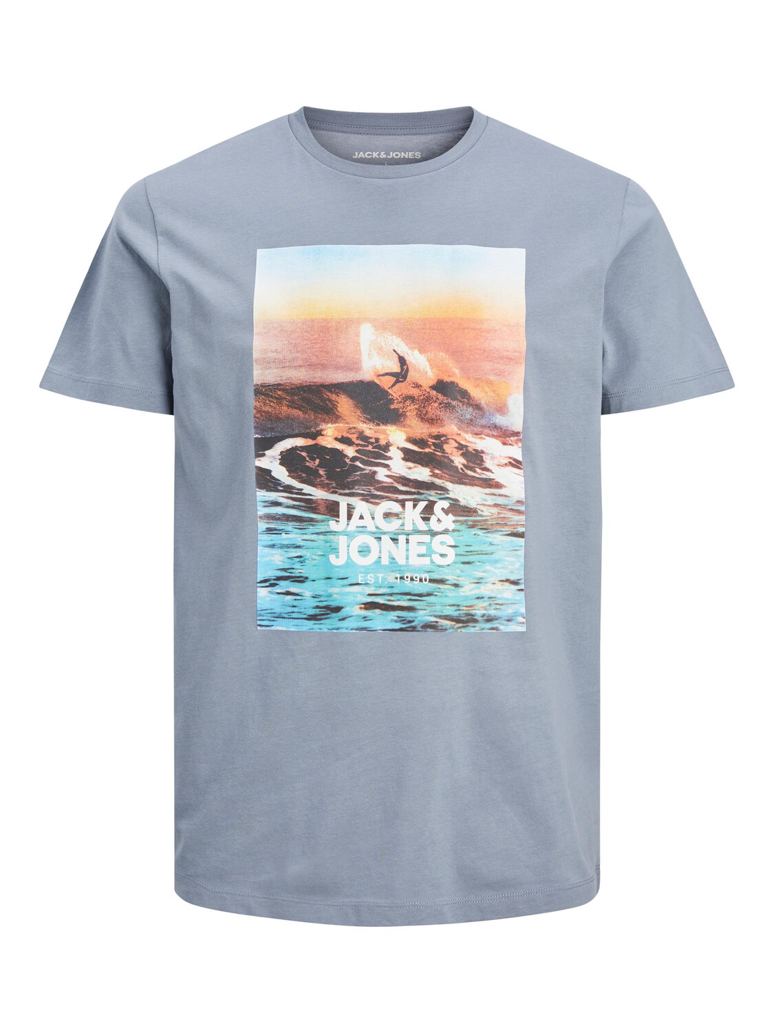 

Jack & Jones футболка с хлопковым принтом, серый