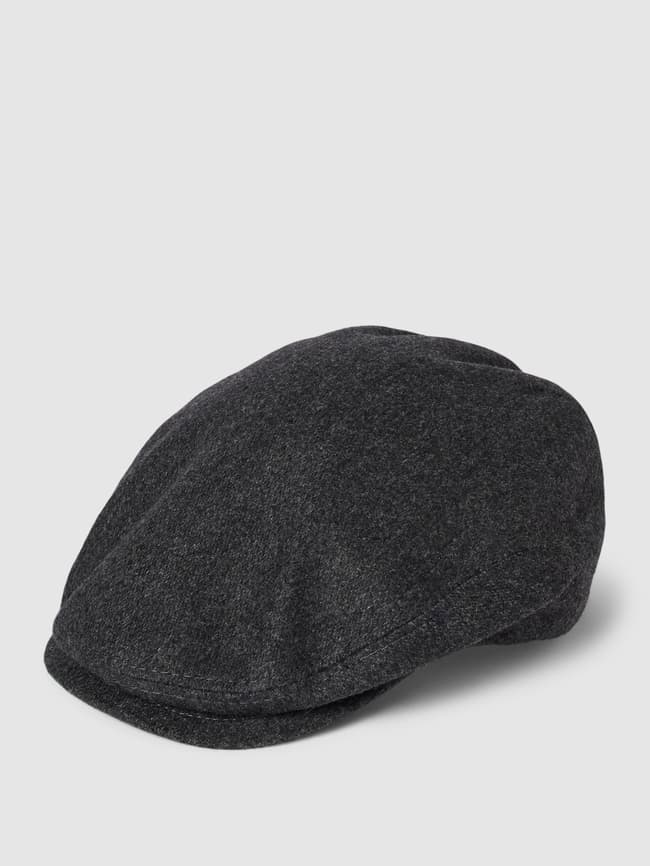 Плоская шапка-ушанка модель Гэтсби Müller Headwear, темно-серый модель конструкции с плоской крышкой корд müller headwear оливково зеленый