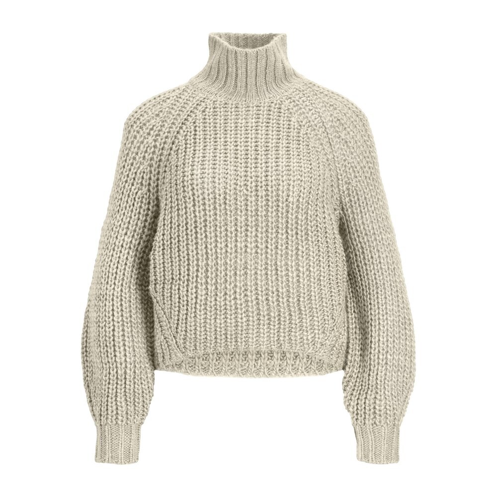 Свитер Jack & Jones Kelvy Chunk Knit High Neck JJXX, белый