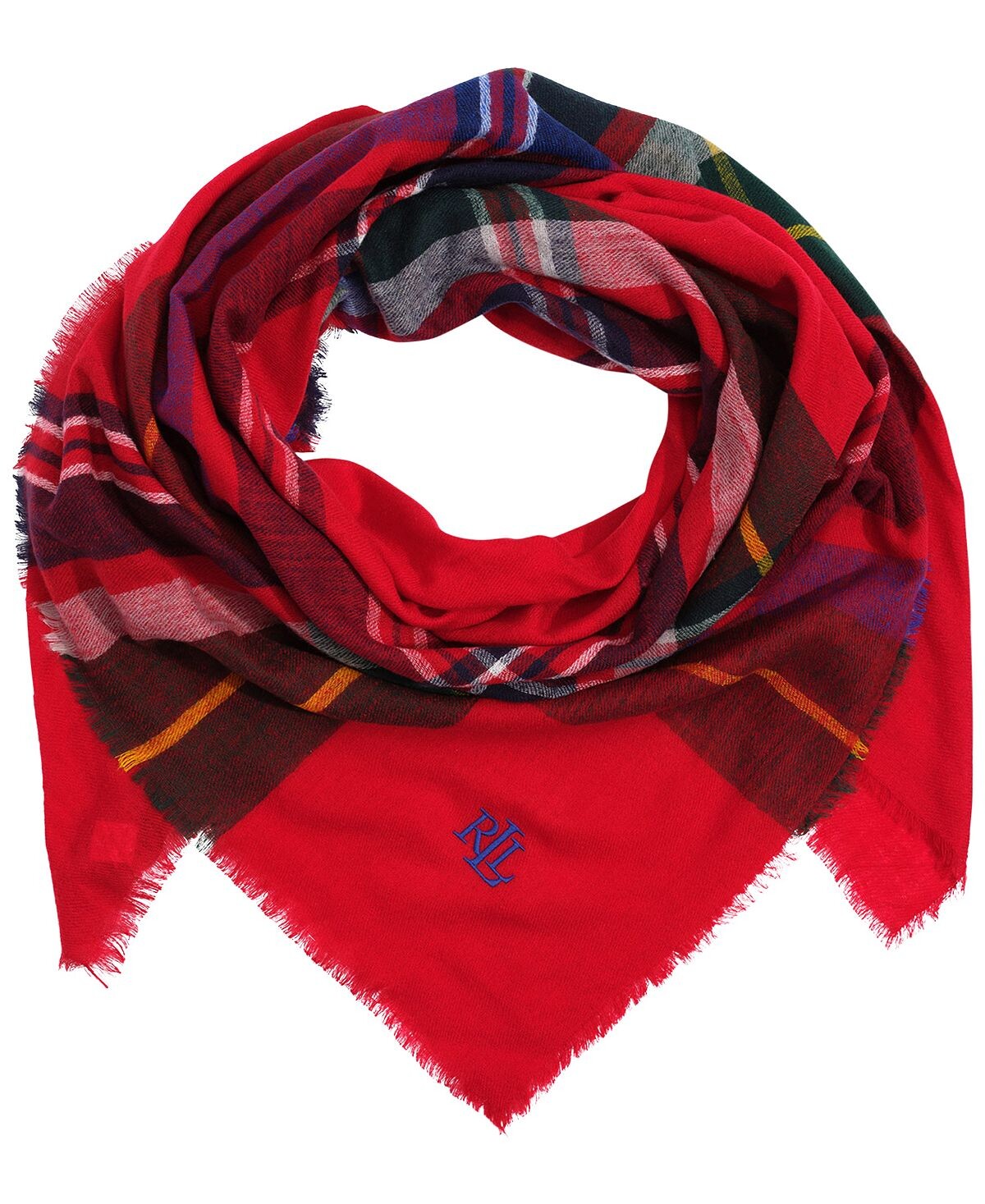 

Легкий тканый квадратный шарф Lauren Ralph Lauren