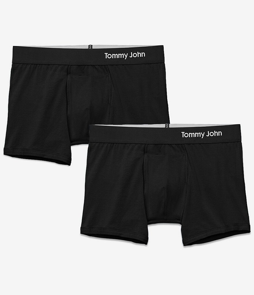 

Томми Джон Кул Коттон 4 Трусы с внутренним швом, 2 шт. Tommy John, черный