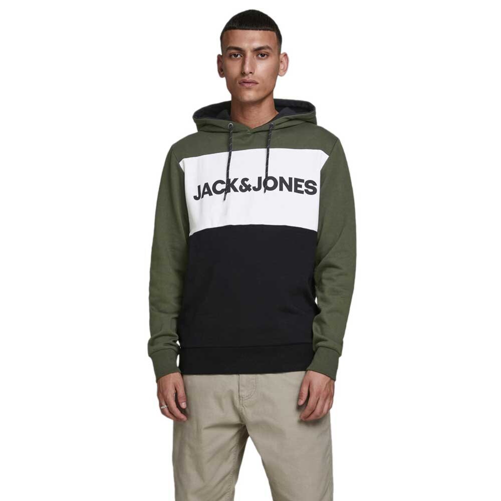 

Худи Jack & Jones Logo Blocking, зеленый