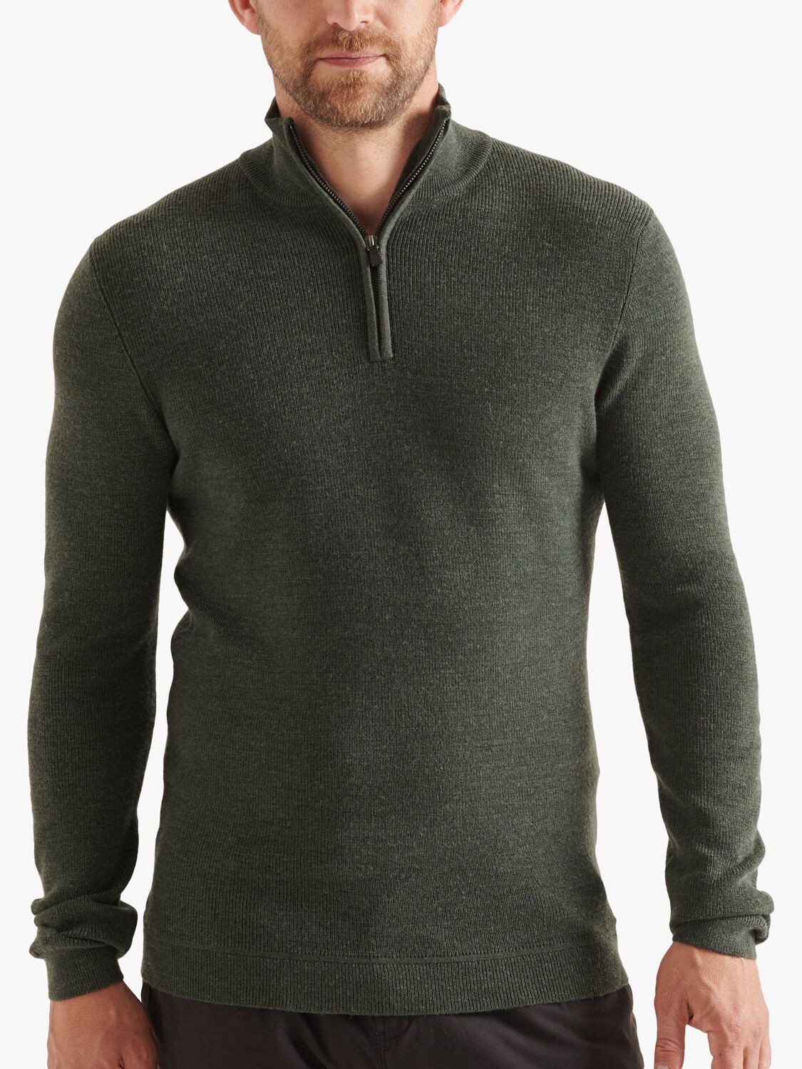 

Джемпер Henley из смеси мериносовой шерсти Superdry Studios, цвет Dark Moss Marl