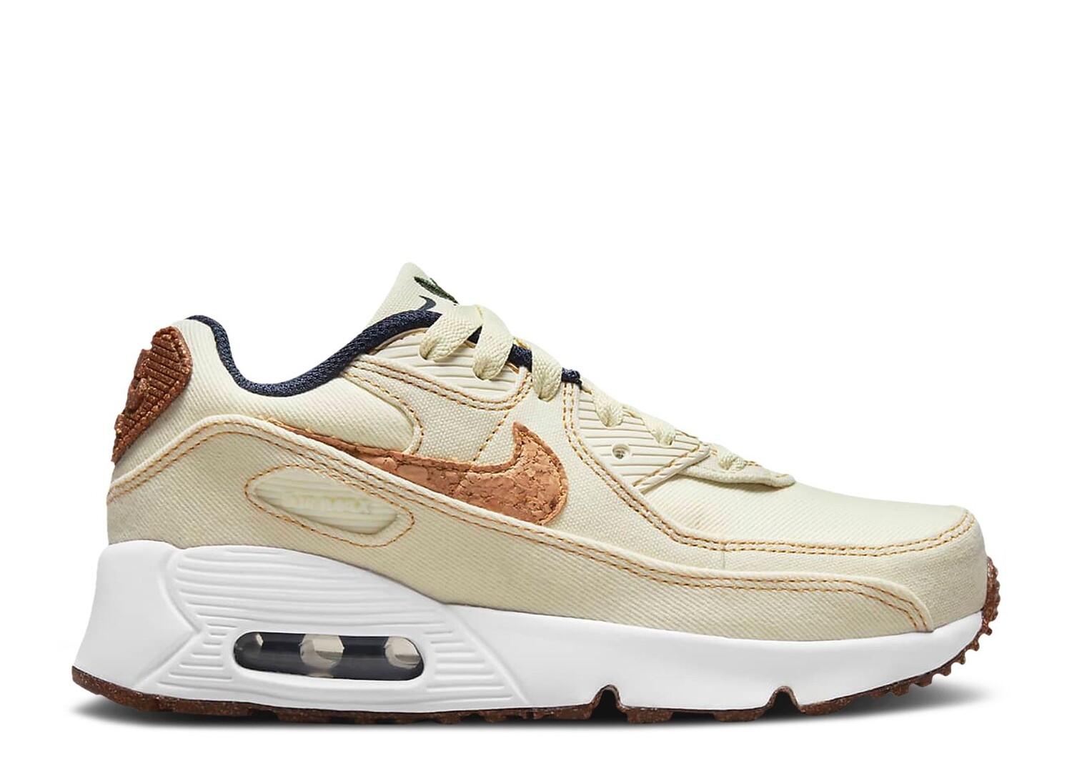 

Кроссовки Nike Air Max 90 Se Ps 'Cork - Coconut Milk', кремовый