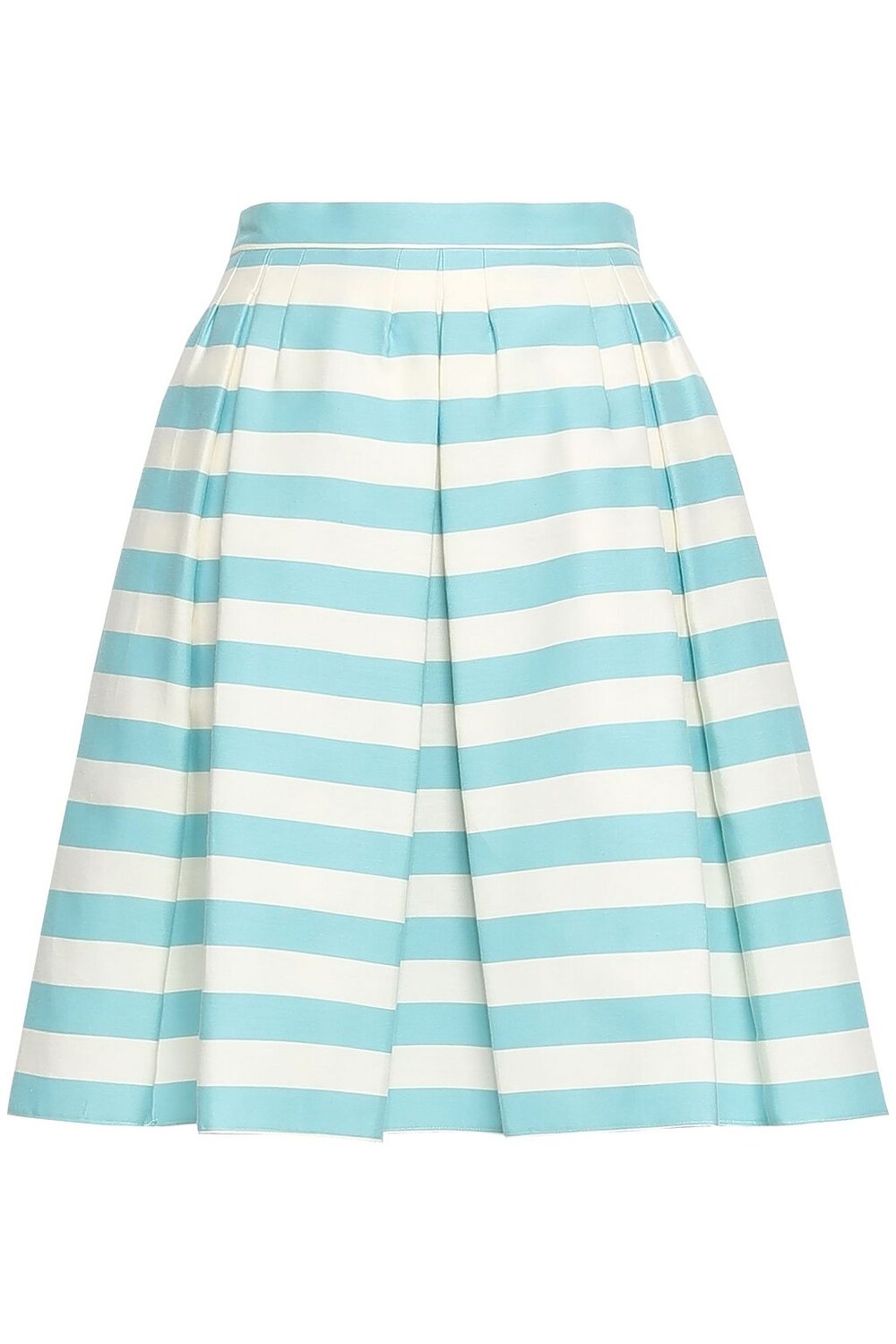 

Полосатая юбка из твила из хлопка и шелка REDVALENTINO, синий