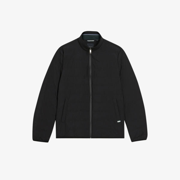 

Утепленная нейлоновая куртка-пуховик приталенного кроя Tucson Ted Baker, черный
