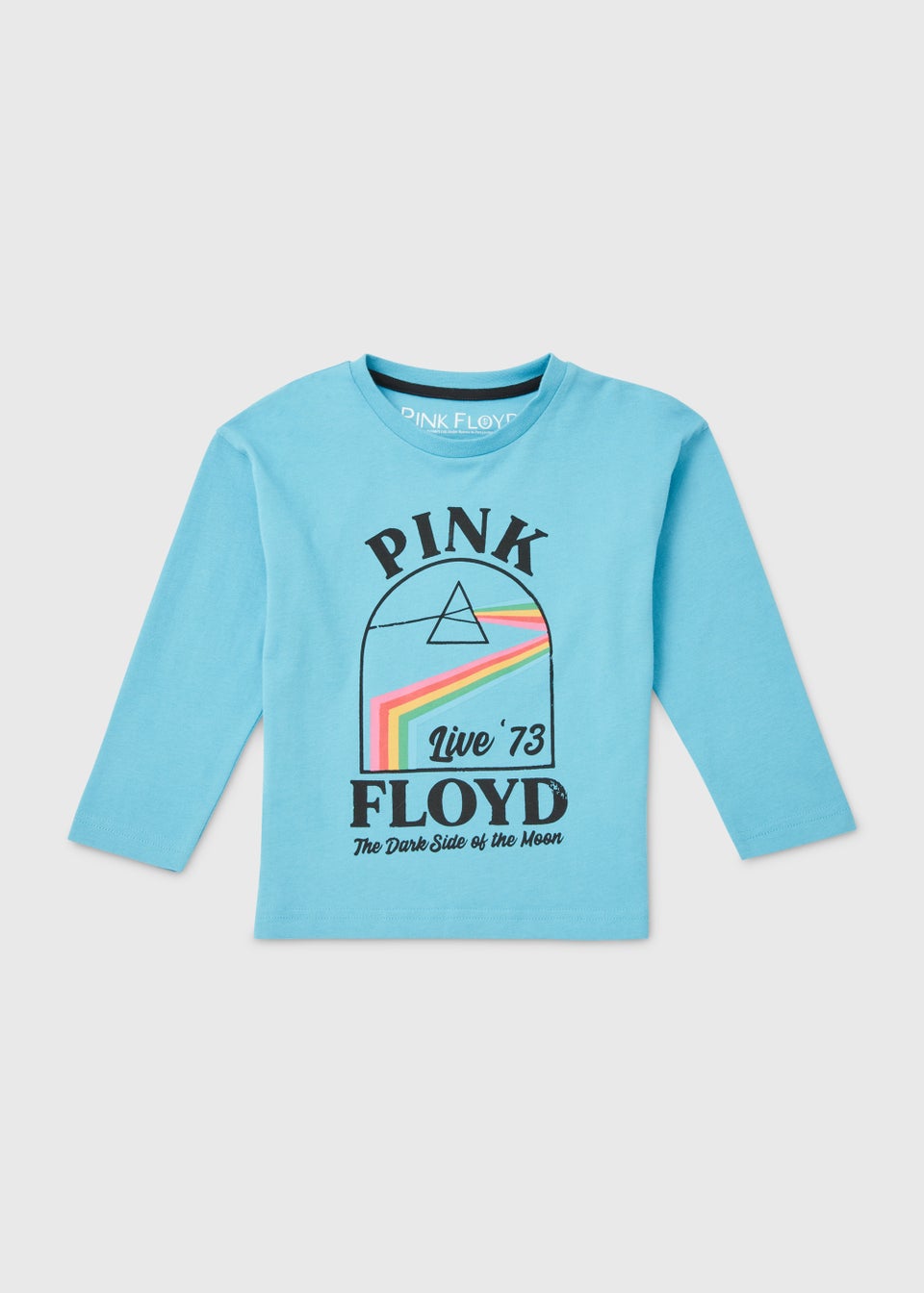 Детская синяя футболка Pink Floyd (9 мес.–6 лет), голубой бейсболка с потертостями и ремешками dark side of the moon album pink floyd коричневый
