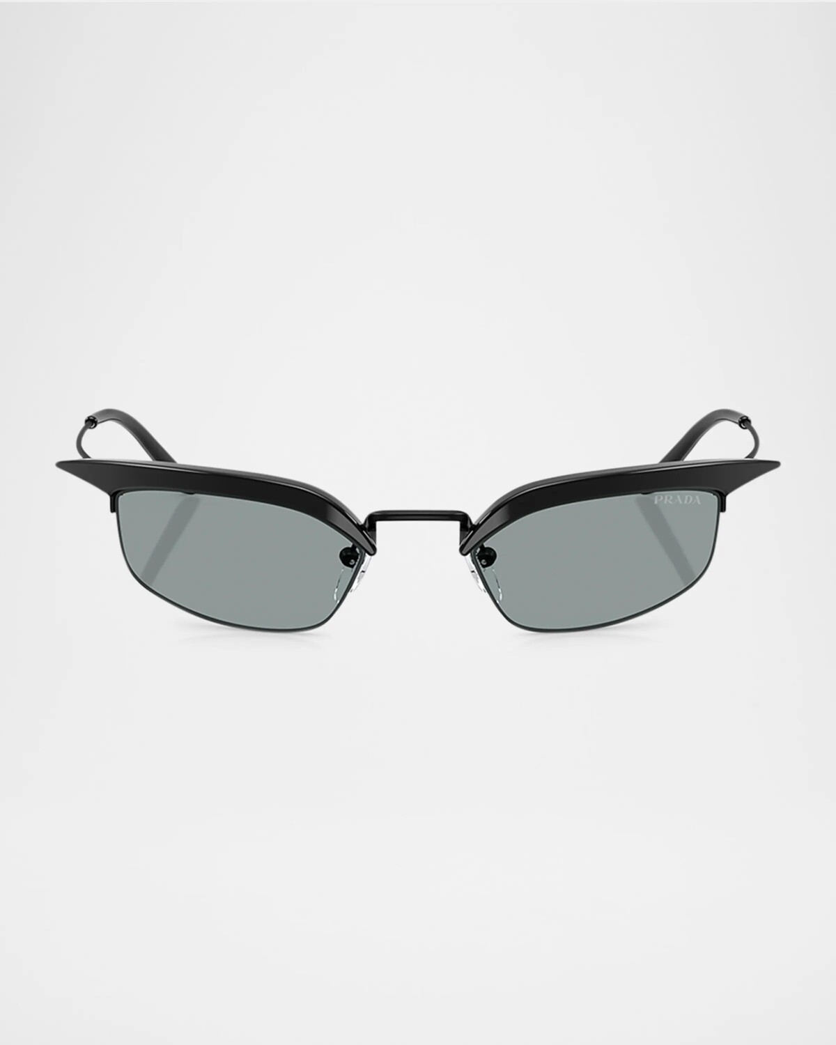 

Прямоугольные металлические солнцезащитные очки B50S Prada, фиолетовый