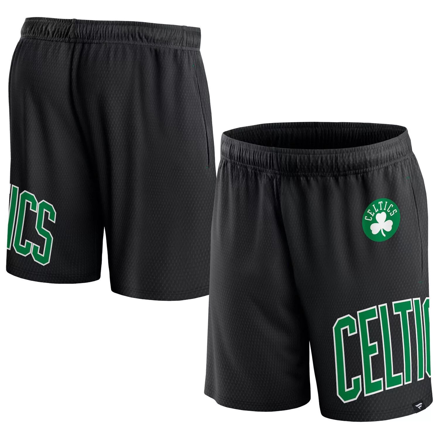 

Мужские черные фирменные сетчатые шорты Boston Celtics Free Throw Fanatics