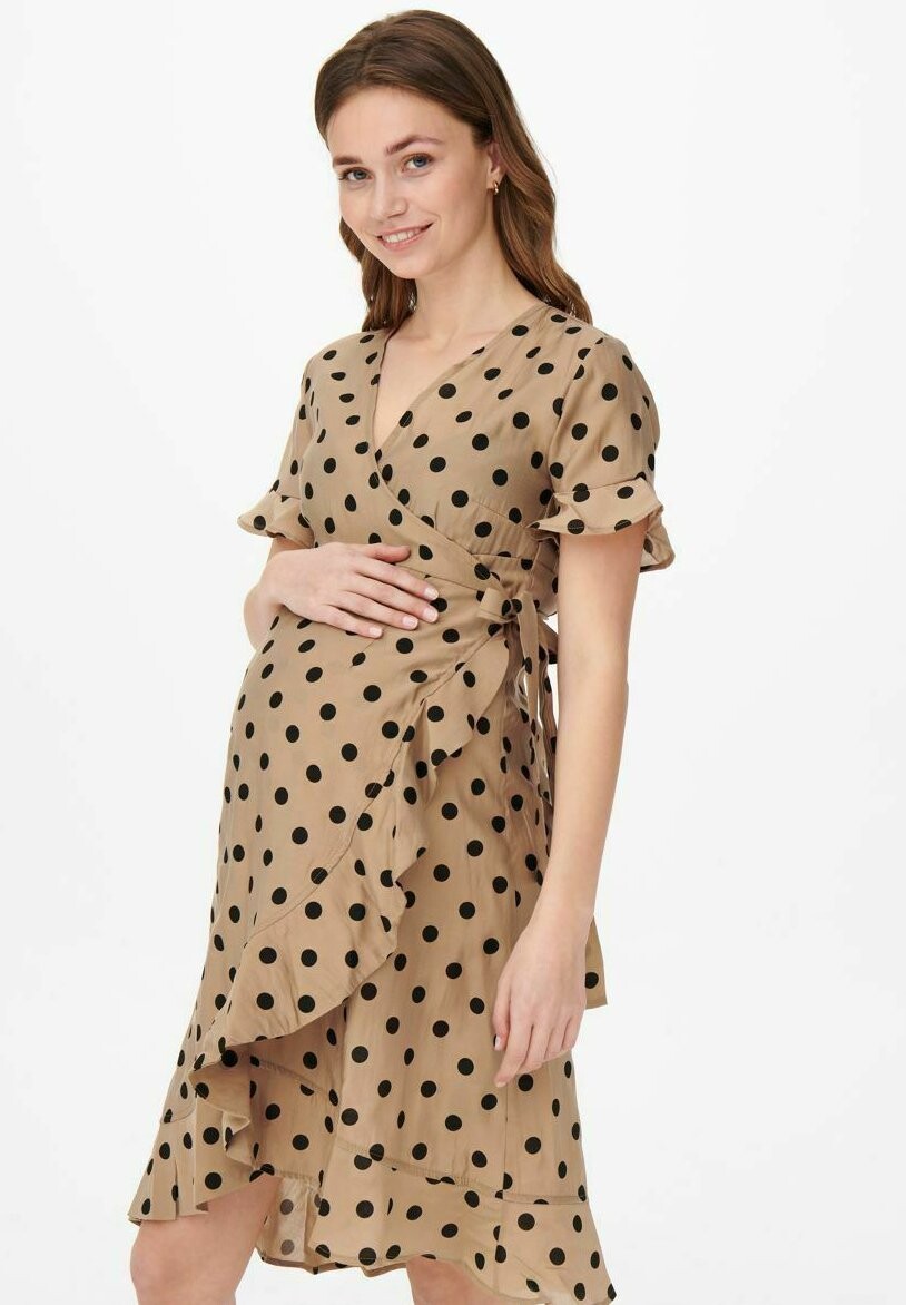 

Летнее платье ONLY MATERNITY, бежевый
