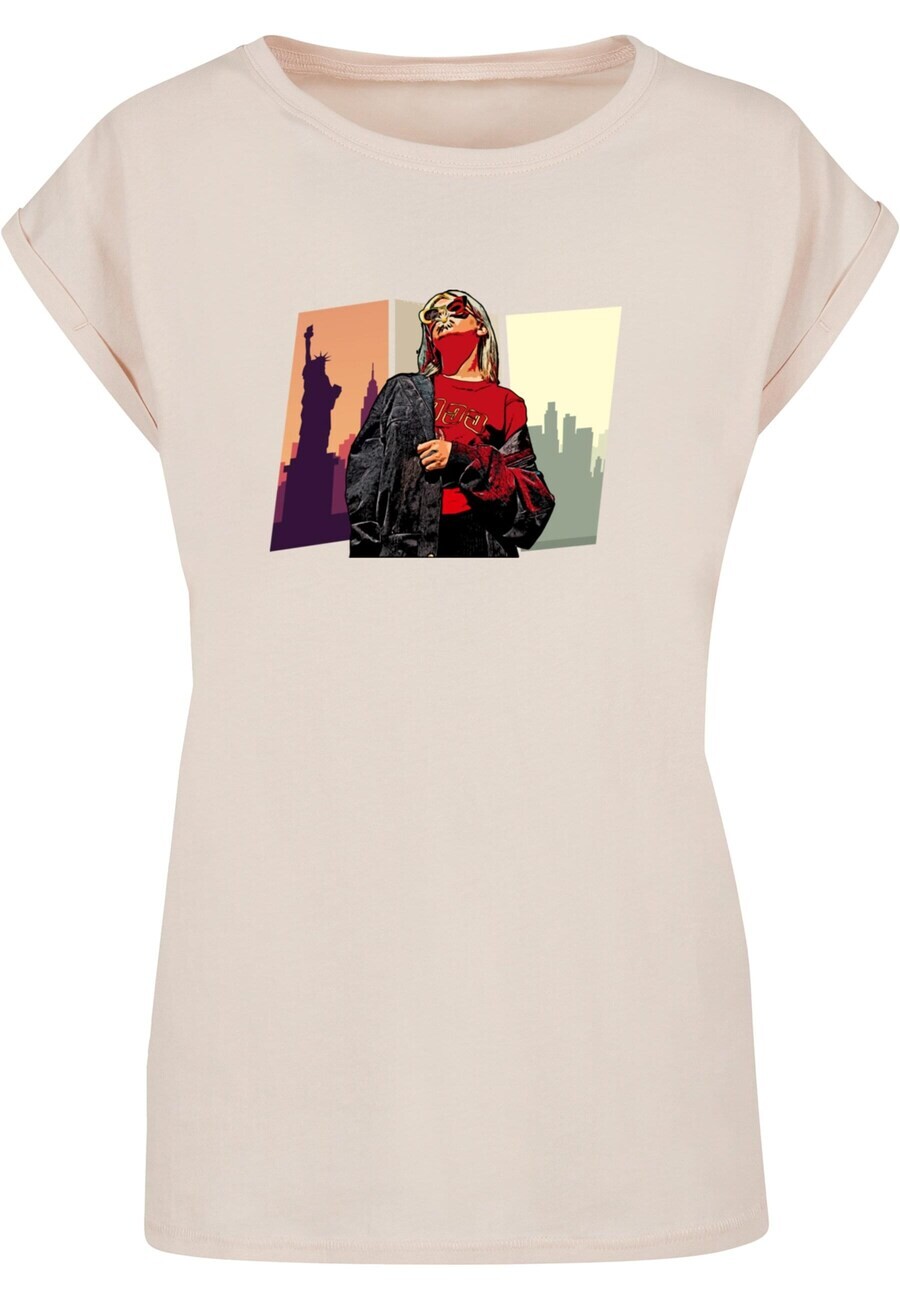 

Футболка Merchcode GRAND RED GIRL, светло-бежевый