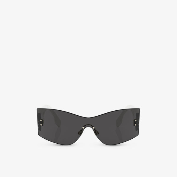 Be3137 солнцезащитные очки bella в металлической прямоугольной оправе Burberry, серый