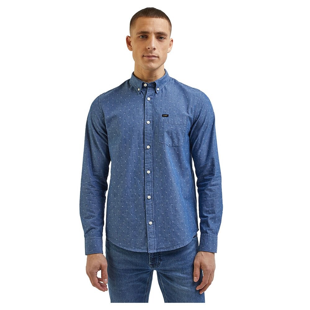 

Рубашка с длинным рукавом Lee Button Down, синий
