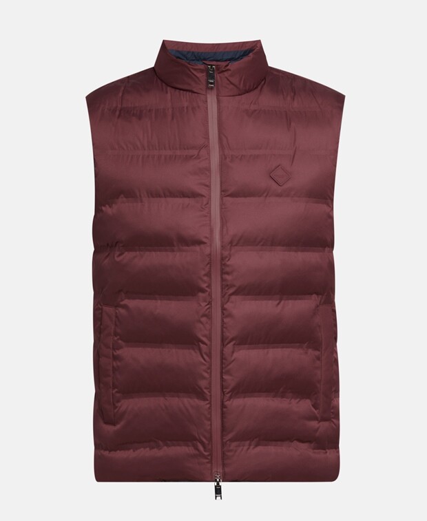 

Стеганый жилет Hackett London, бордо