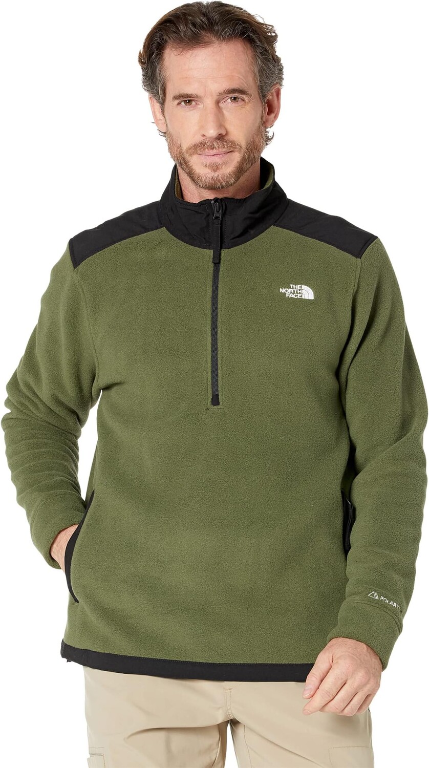 

Куртка Alpine Polartec 200 1/4 Zip The North Face, цвет Thyme/TNF Black