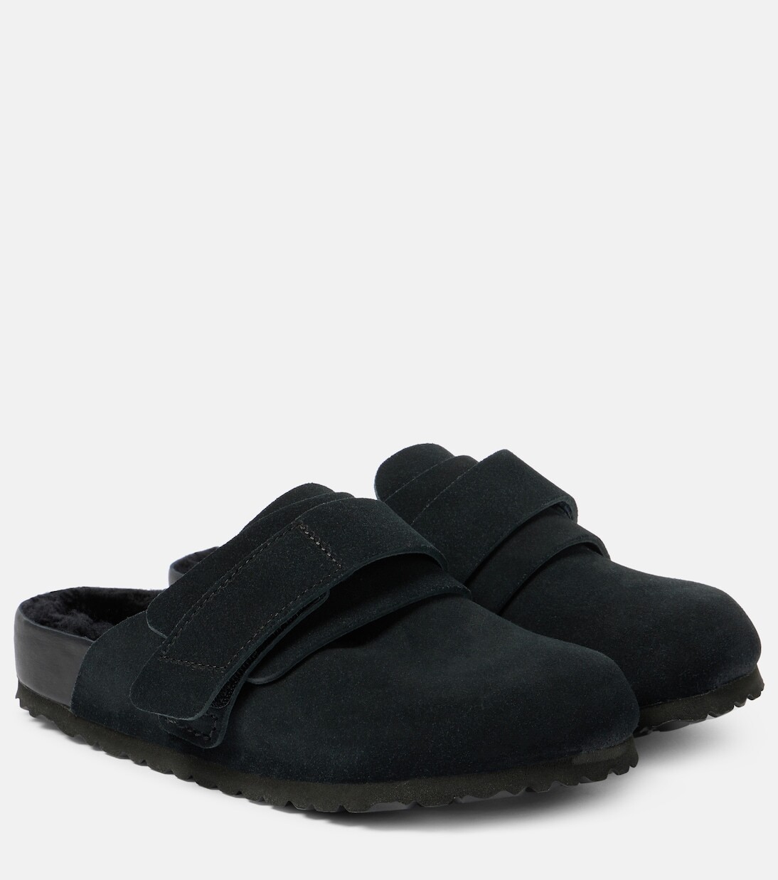 

Замшевые тапочки x tekla nagoya Birkenstock 1774, серый