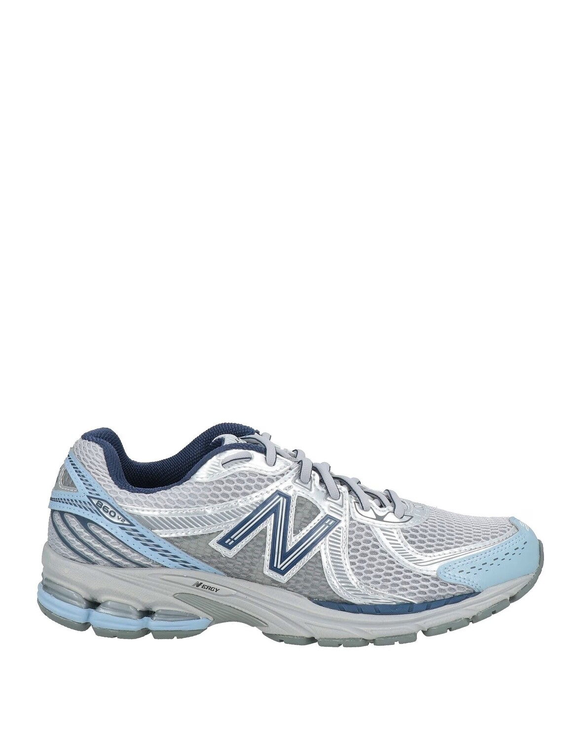 

Кеды New Balance, серебро