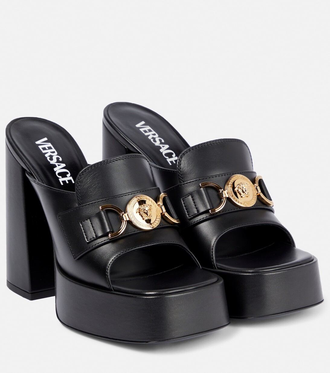

Кожаные мюли Medusa Aevitas Versace, черный