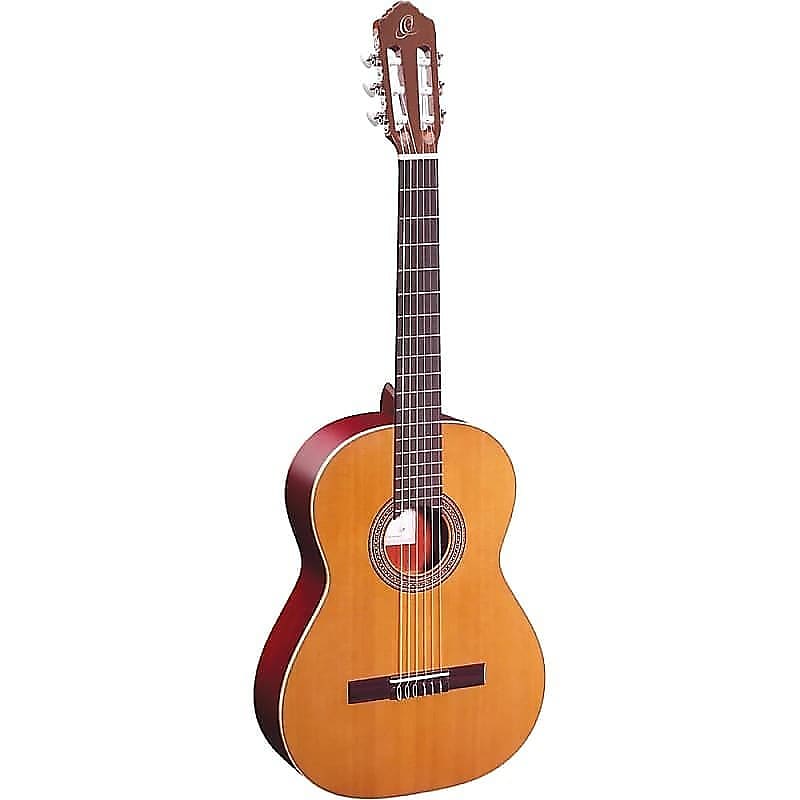 цена Акустическая гитара Ortega Guitars R200 Traditional Series Nylon String Acoustic Guitar w/ Gig Bag & Video Link