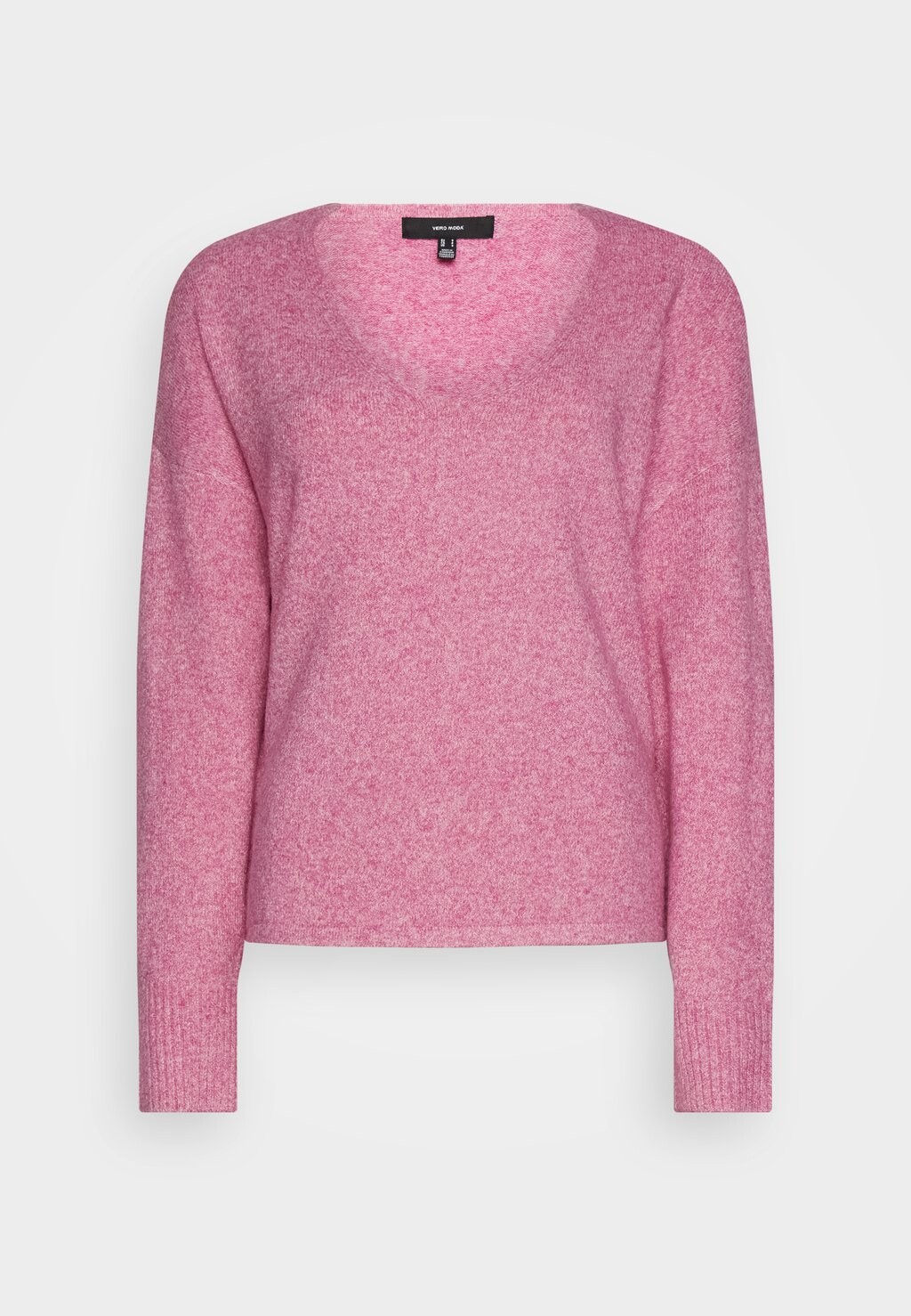 Свитер Vero Moda Vmdoffy Ls V-Neck Stripe Ga Boo, розовый тысячелистник