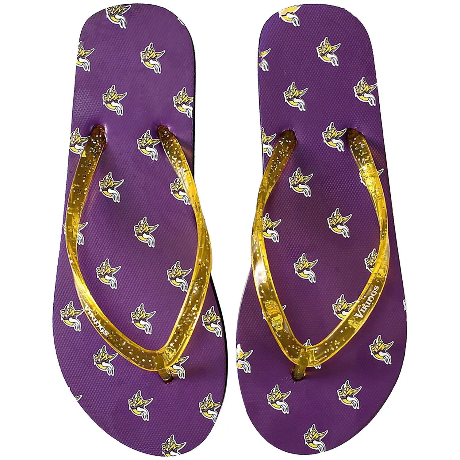 

Женские блестящие шлепанцы FOCO Minnesota Vikings