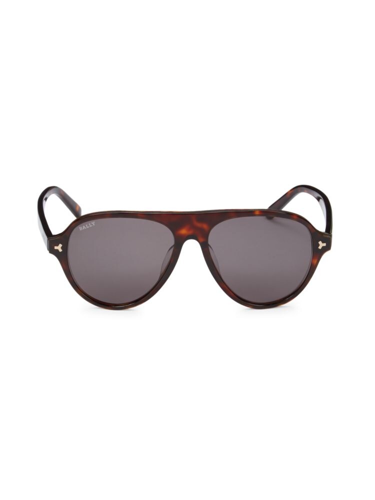 

Солнцезащитные очки-авиаторы 57MM Bally, цвет Smoke