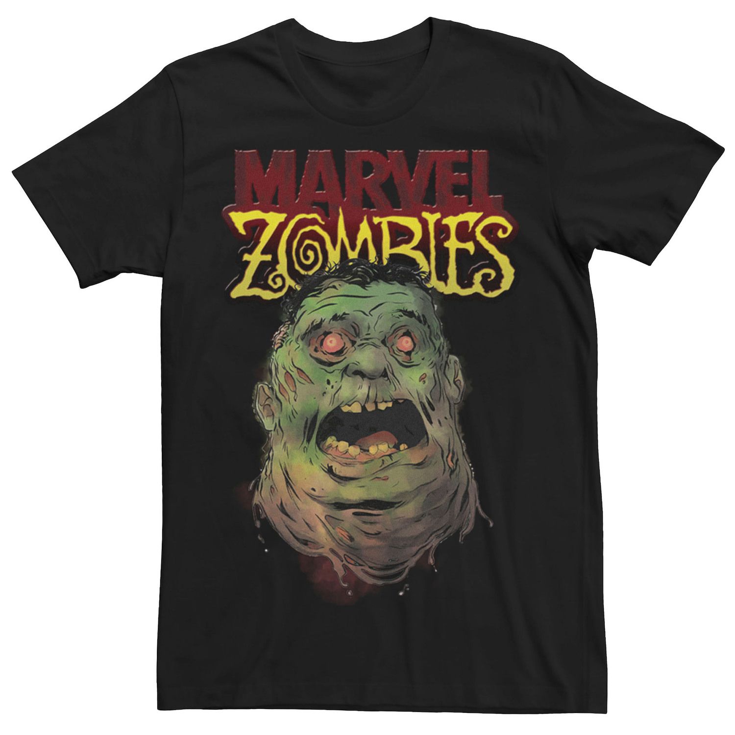 Мужская футболка Zombies The Hulk Zombie Head Marvel