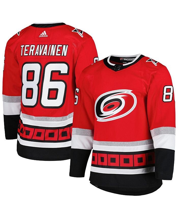 

Мужская футболка Teuvo Teravainen Red Carolina Hurricanes в честь 25-летия профессионального игрока adidas, красный