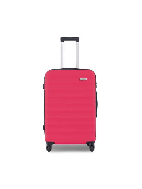 Средний чемодан Semi Line, розовый стекломойка любаша алюминиевая телескопическая ручка 50 90 см рабочая часть 25 см стяжка губка ручка 603613