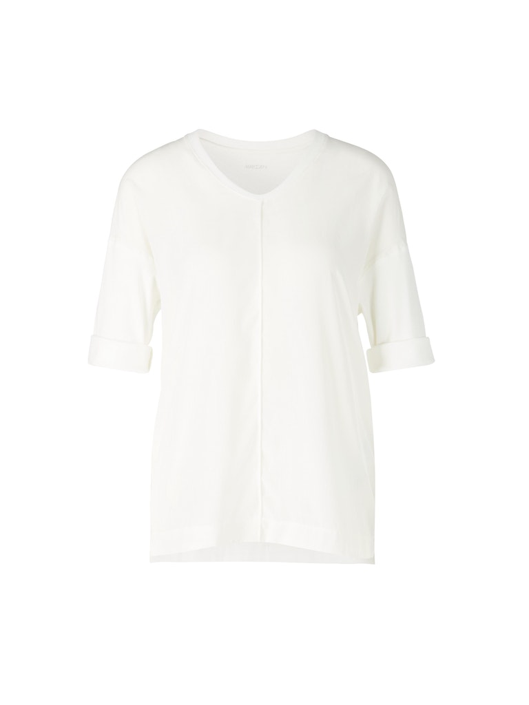 Блуза MARC CAIN nshirt aus Material Mix, белый