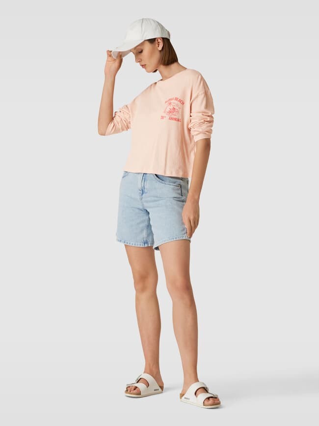 

Лонгслив с эффектным принтом Jake*s Casual, розовый
