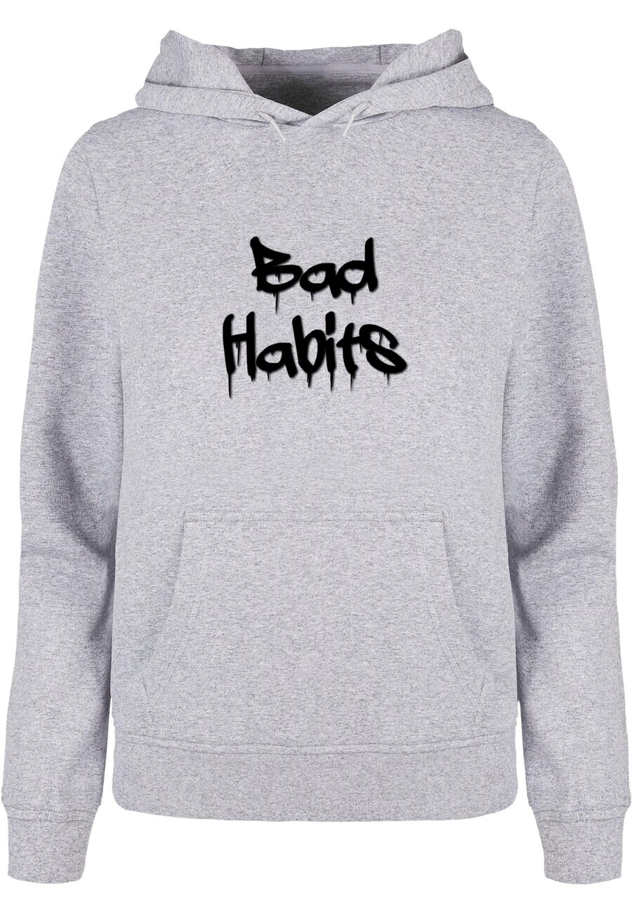 

Толстовка Merchcode BAD HABITS, пятнистый серый