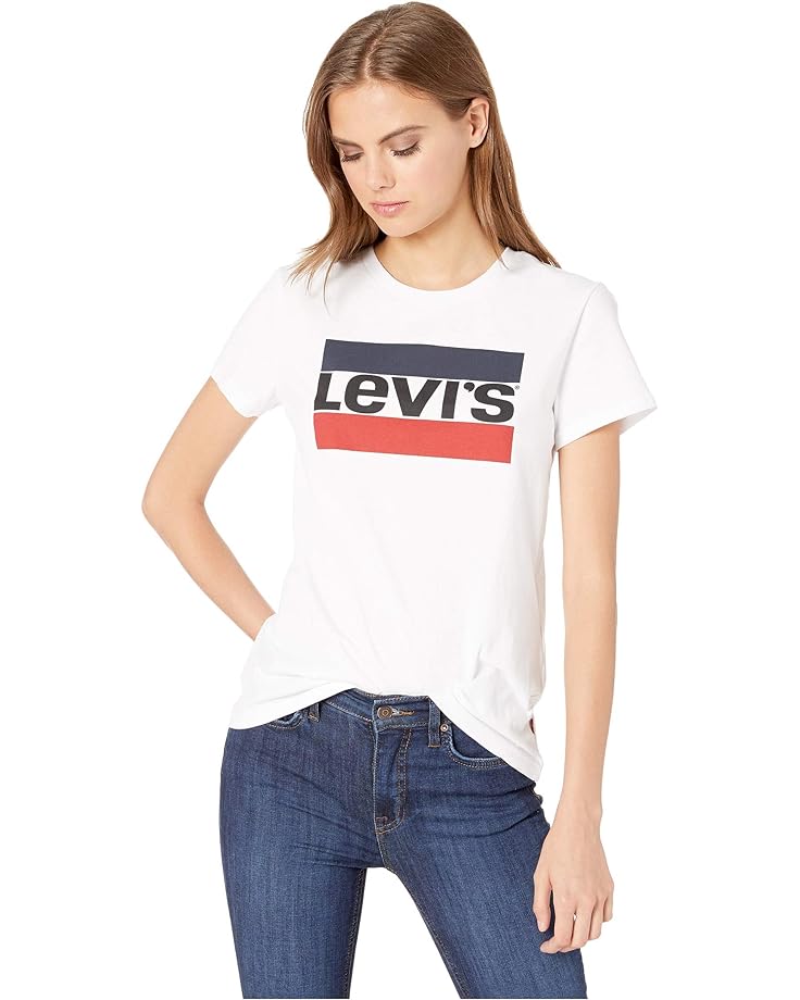 Футболка Levi's Womens Perfect Graphic, цвет Sportswear Logo White фото