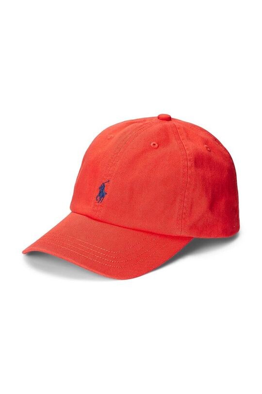

Детская хлопковая шапочка Polo Ralph Lauren, красный