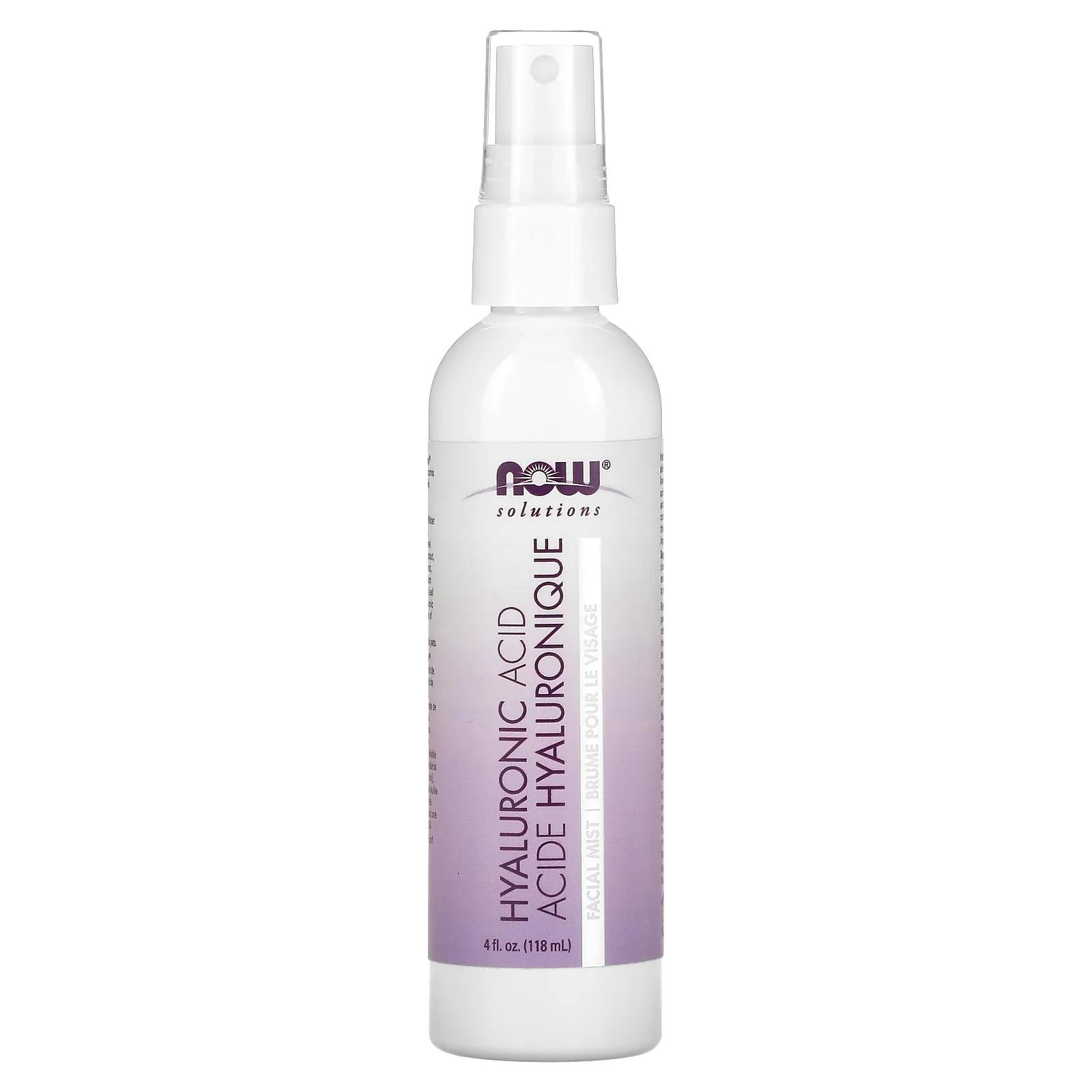 Now Foods Solutions Hyaluronic Acid Hydration Facial Mist 4 fl oz (118 ml)