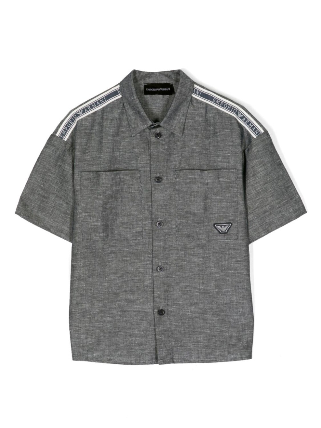 

Рубашка с логотипом Emporio Armani Kids, синий