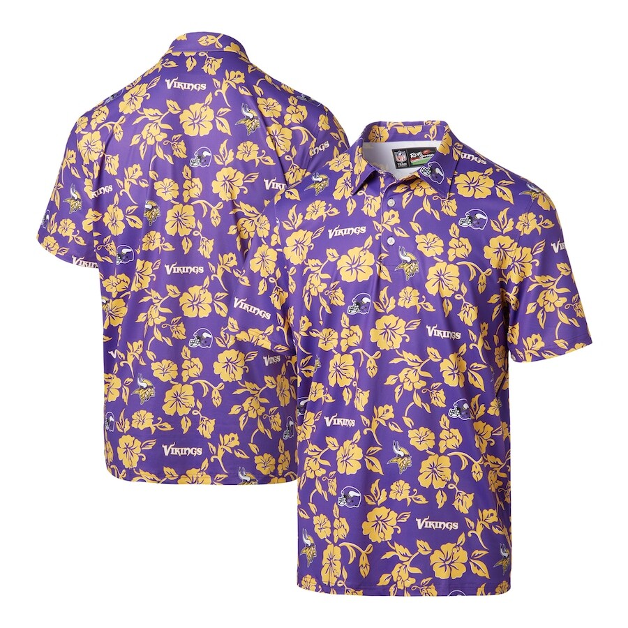 

Поло с коротким рукавом Reyn Spooner Minnesota Vikings, фиолетовый