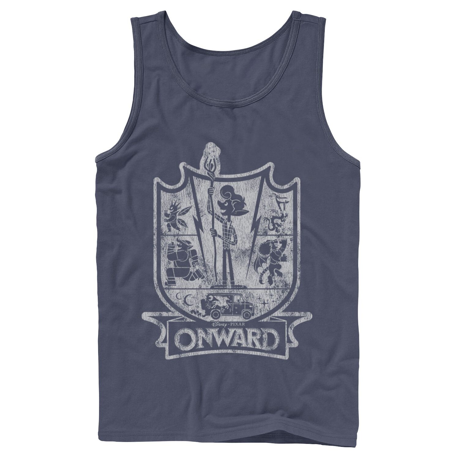 Мужская майка Disney/Pixar Onward Crest Licensed Character мужская футболка disney pixar onward blazey crest licensed character