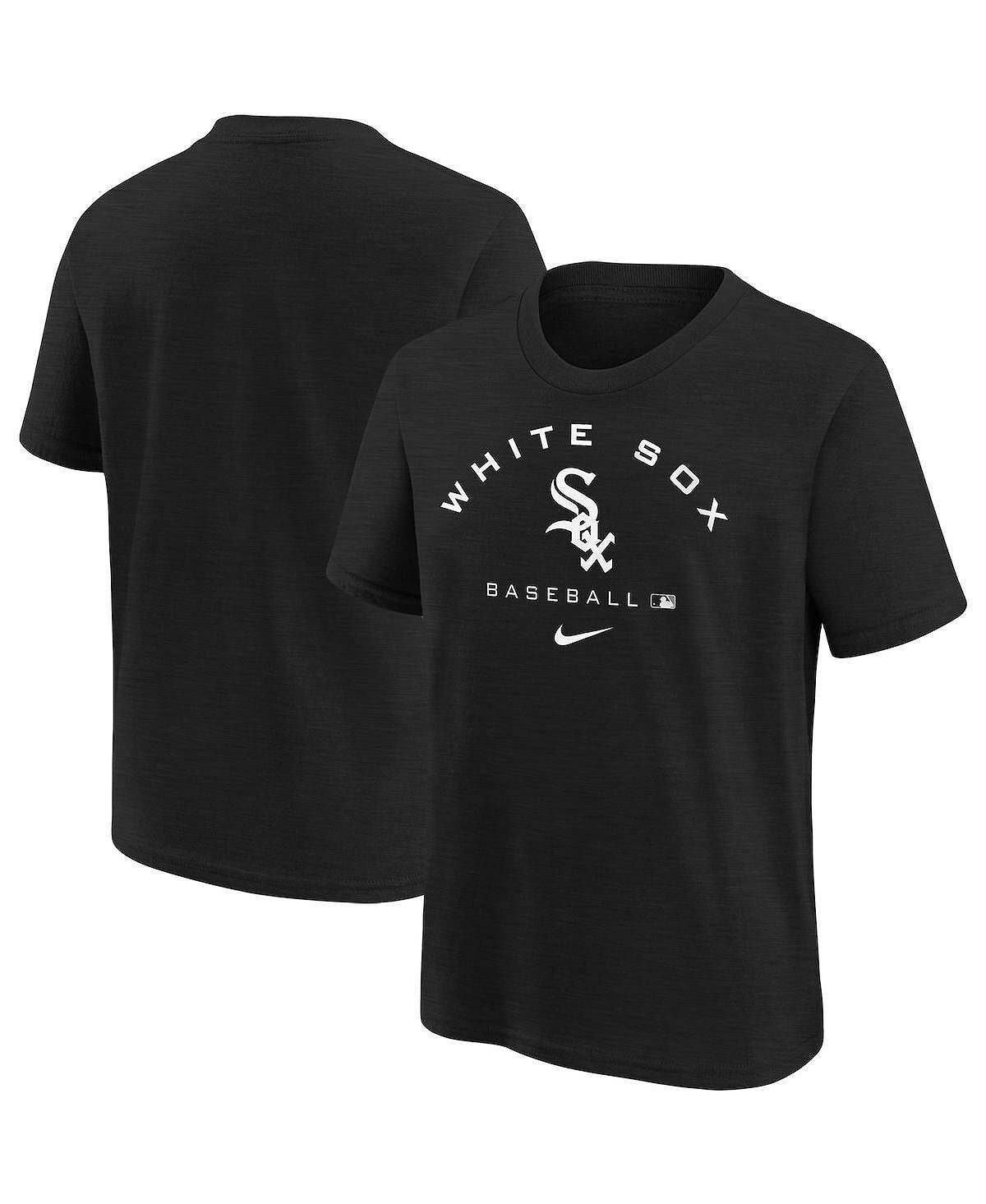 

Черная футболка Big Boys Chicago White Sox Authentic Collection Early Work Tri-Blend Performance Nike
