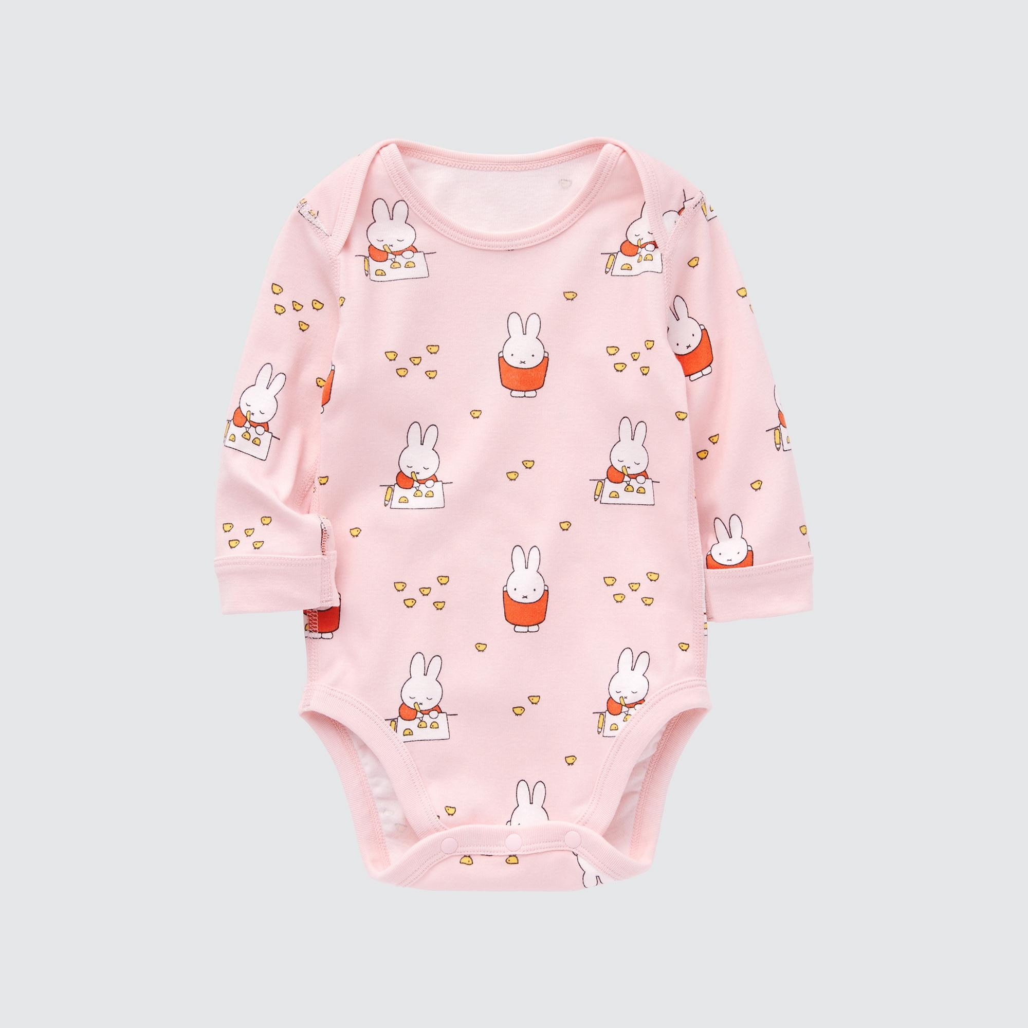 

Боди из коллекции Picture Book Collection Dick Bruna (с длинным рукавом) UNIQLO, розовый