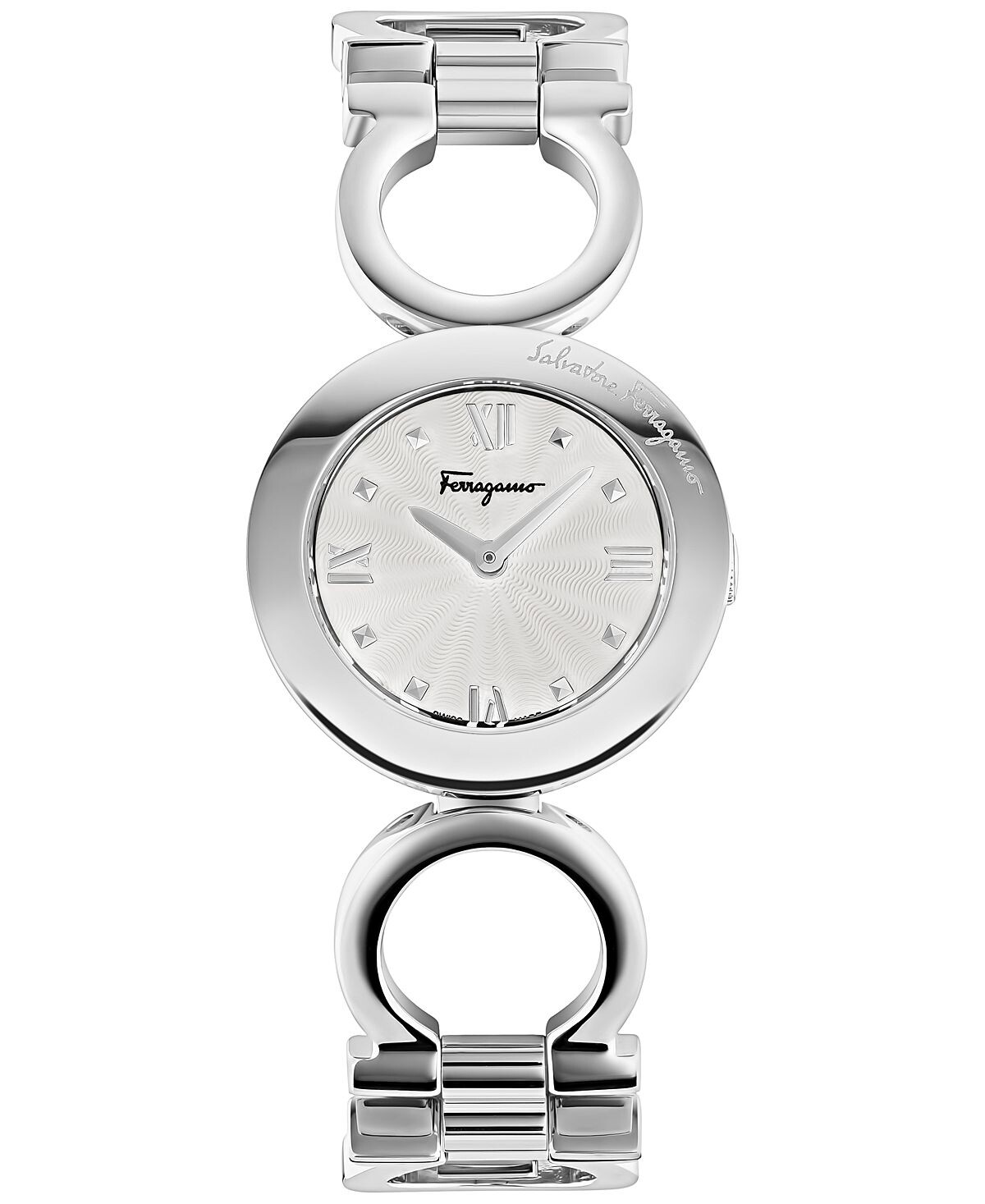 

Женские швейцарские часы Gancino с браслетом из нержавеющей стали, 28 мм Salvatore Ferragamo