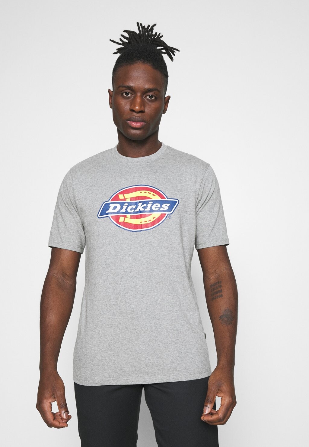 

Футболка с принтом Dickies, серый меланж
