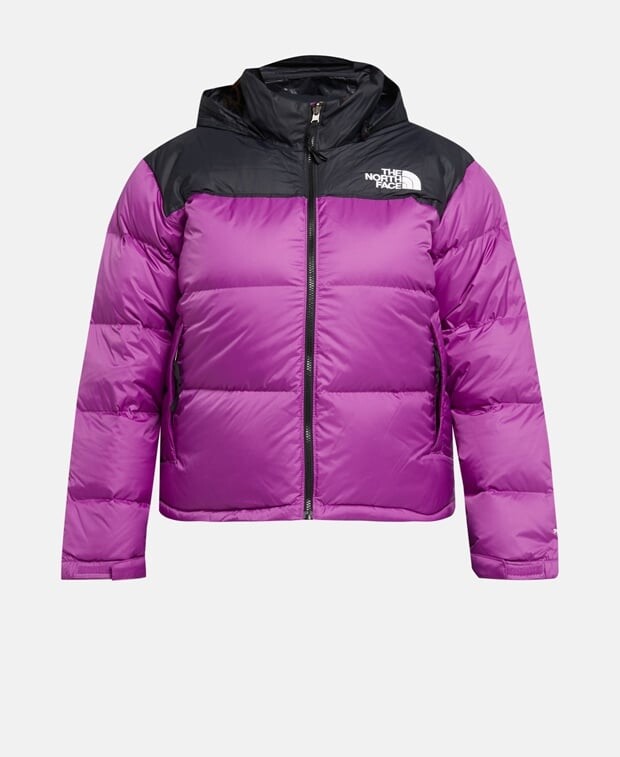 

Пуховик The North Face, фуксия