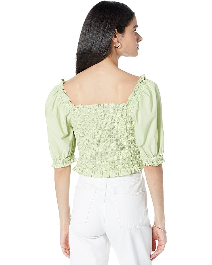 Блуза Levi's Premium Rey Smocked Short Sleeve Blouse, цвет Nile