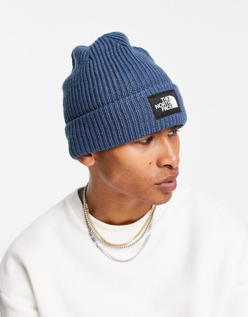 

Темно-синяя шапка на подкладке The North Face