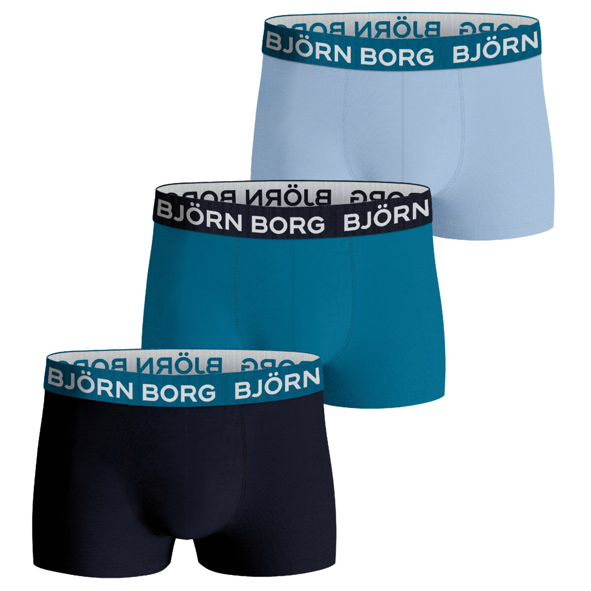 

Боксеры Björn Borg Boxershorts Cotton Stretch Trunk 3 шт, синий
