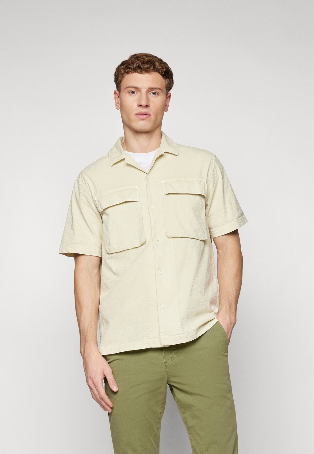 

Рубашка MINERAL CASTER SHORT SLEEVE SHIRT Belstaff, белый