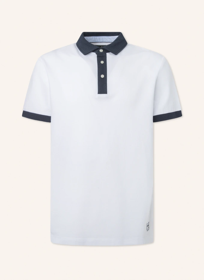 Рубашка-поло heritage h logo polo Hackett London, белый