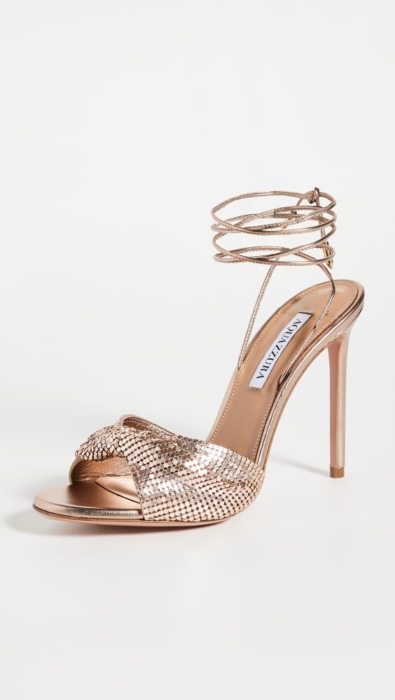 

Сандалии Aquazzura Metal Twist 105