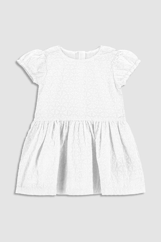 цена Хлопковое детское платье Coccodrillo, белый